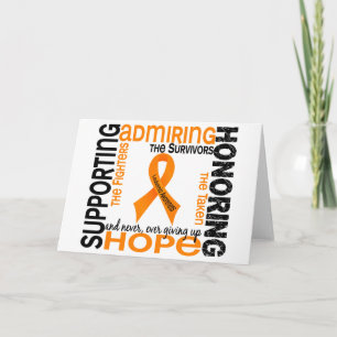 Supporting Admiring Honouring 9 Leukaemia Card