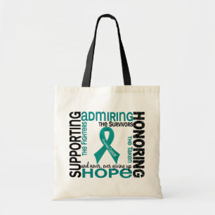 Supporting Admiring Honouring 9 Ovarian Cancer Tote Bag