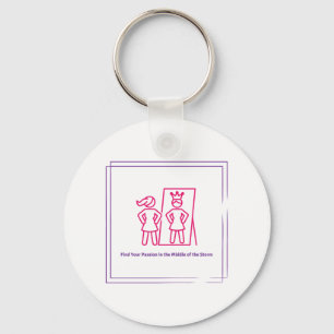 Supporting Girls with Mental Health Disabilities Keychain