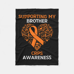 Supporting My Brother Rsd Crps Awareness Month Ora Fleece Blanket