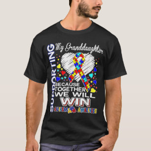 Supporting My Granddaughter Autism Awareness T-Shirt
