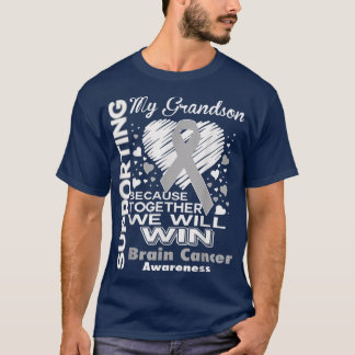 Supporting My Grandson - Brain Cancer Awareness sh T-Shirt