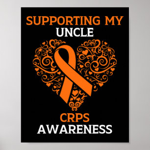 Supporting My Uncle RSD CRPS Awareness Month Orang Poster