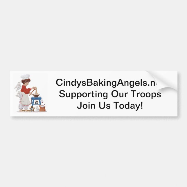 Supporting Our Troops Bumper Sticker (Front)
