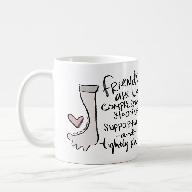 "Supportive and Tightly Knit" Mug (Left)