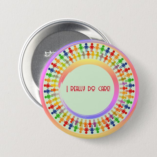 Supportive Artsy Fun Campaign   -   3 Inch Round Button (Front & Back)