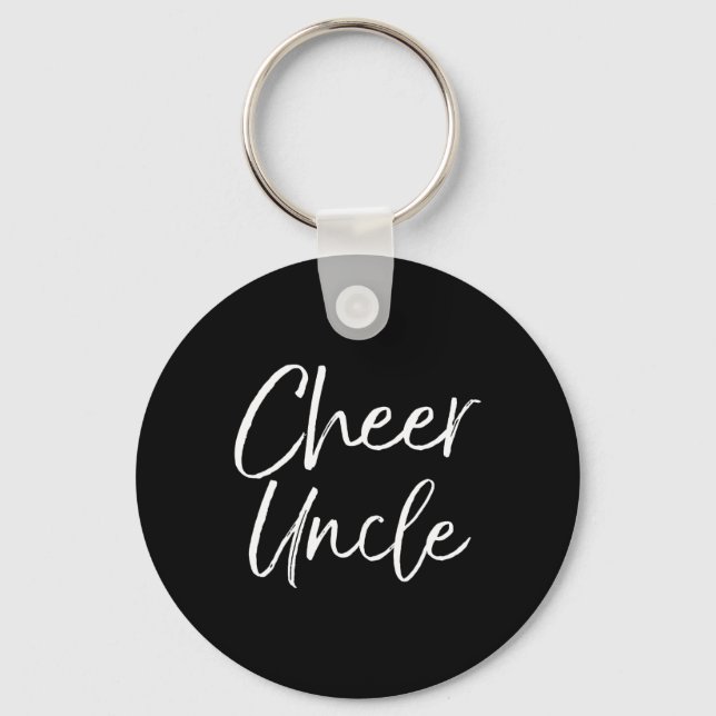 Supportive Cheerleading Competition Uncle Outfit C Keychain (Front)