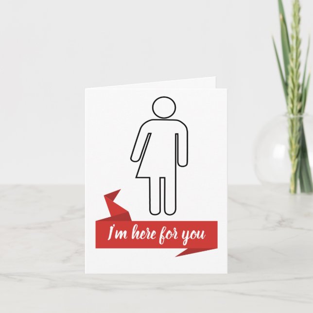 Supportive greeting card for a trans person (Front)