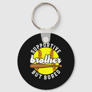 Supportive Softll Brother Of A Softll Player _1 Keychain