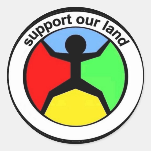 SupportOurLand 3" sticker (Front)