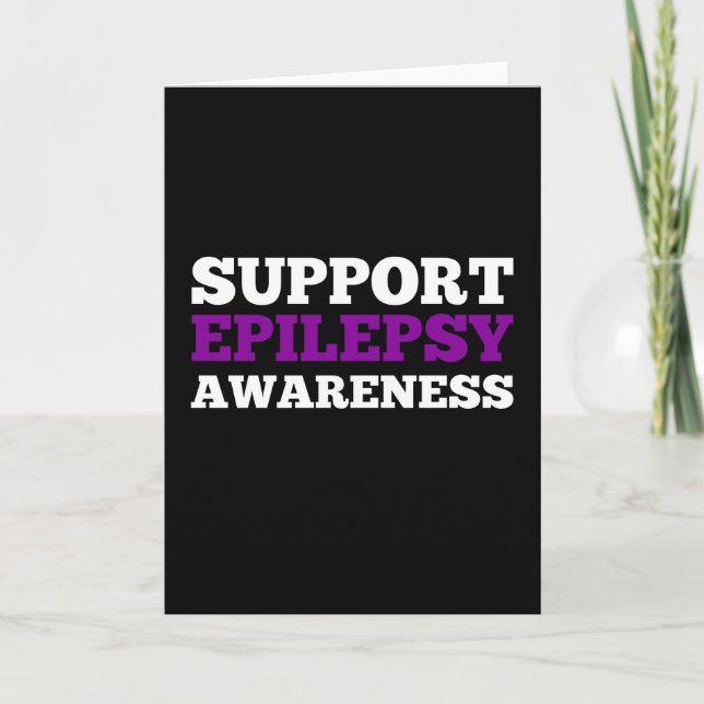 Supports Epilepsy Awareness Card (Front)