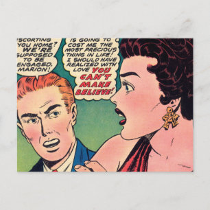Supposed To Be Engaged Postcard