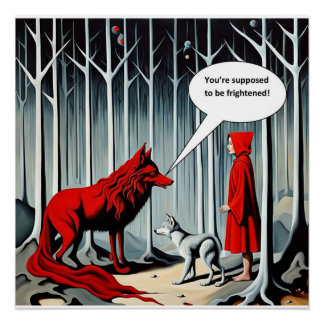 Supposed to be frightened poster