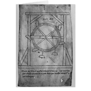 Supposedly perpetual motion mallets and wheel