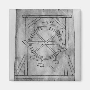 Supposedly perpetual motion mallets and wheel magnet