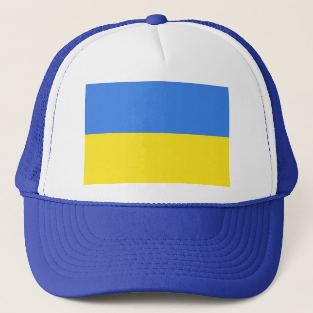 Suppot Ukraine Trucker Hats Ukrainian Flag (Front)