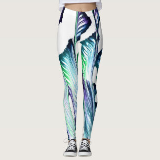 Supprime-douleur 1 Leggings Abstraits Violet Vert