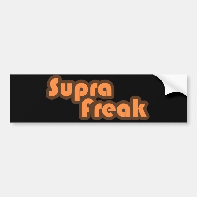 Supra Freak Bumper Sticker (Front)