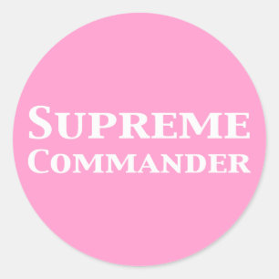 Supreme Commander Gifts Classic Round Sticker