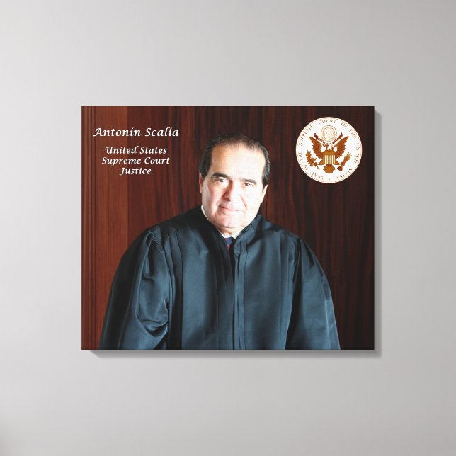 Supreme Court Justice Antonin Scalia Canvas Print (Front)