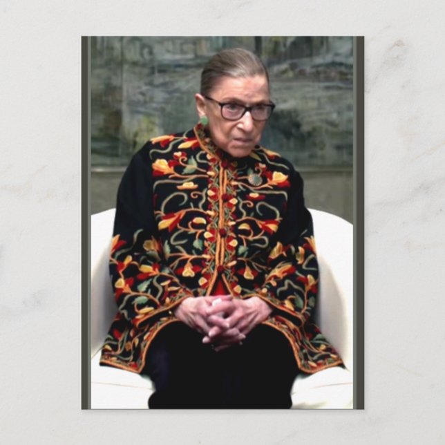 Supreme Court Justice Ruth Bader Ginsburg Postcard (Front)