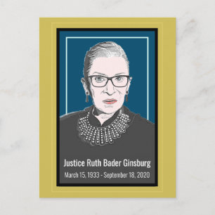 Supreme Court Justice Ruth Bader Ginsburg Postcard