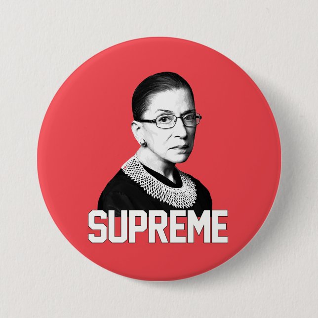 SUPREME RBG 3 INCH ROUND BUTTON (Front)