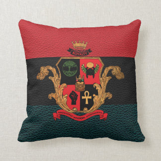 Supreme Royalty Nobility Crest Pillow(Tri,Black) Throw Pillow