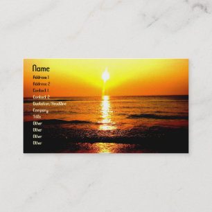 SupremeBeachsunrise, Name, Address 1, Address 2... Business Card