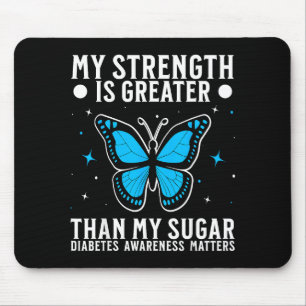 Suprt Diabetes Awareness Month Diabetes For Women Mouse Pad