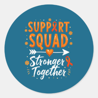 Suprt Squad Adhd Awareness Classic Round Sticker