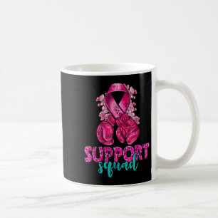 Suprt Squad Breast Cancer Awareness Boxing Gloves  Coffee Mug