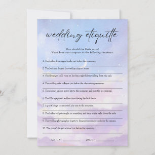 Sur Cloud 9 Etiquette Fête des mariées 911 Carte d