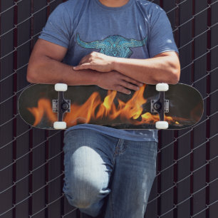 Sur Fire Flames Skateboard Deck
