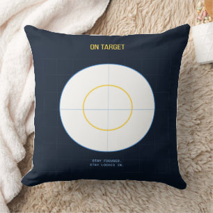 Sur la cible — Coussin décoratif maximaliste des a