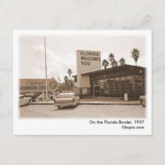 Sur la frontière de Floride, Carte postale 1957