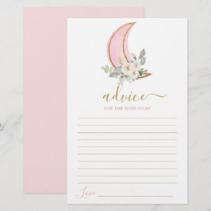 Sur la lune Conseils pour maman d'être carte