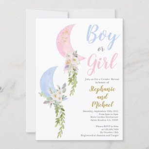Sur la Lune Reveal Invitation