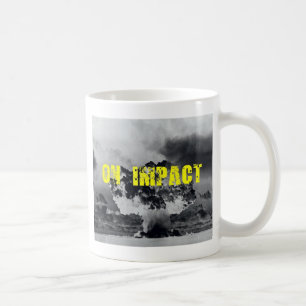 sur la tasse d'impact
