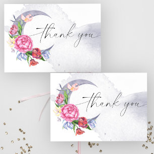 Sur le baby shower des fleurs de lune merci