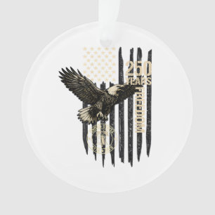Sur le dos aigle et drapeau 250 ans 1776-2026 250e