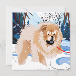 SUR LE FLEUVE Red Chow mini cartes d'impression