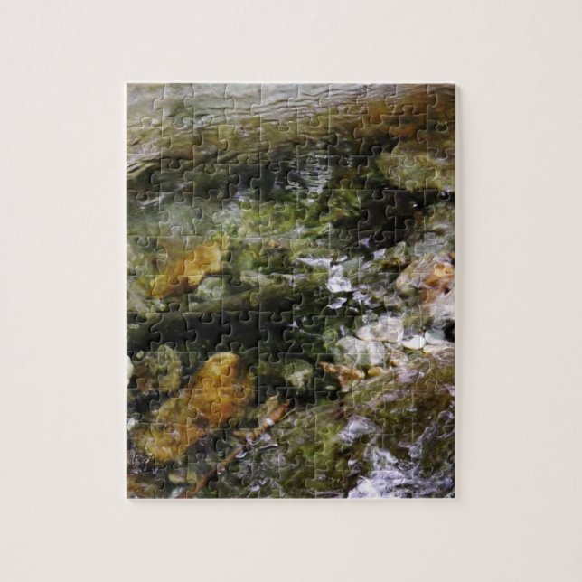 Sur le fond d'un puzzle de ruisseau du Vermont (Vertical)