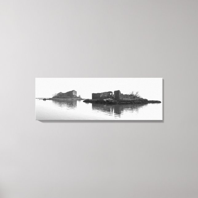 SUR LE LAGON ÉTIQUETÉ toile Impression (Recto)