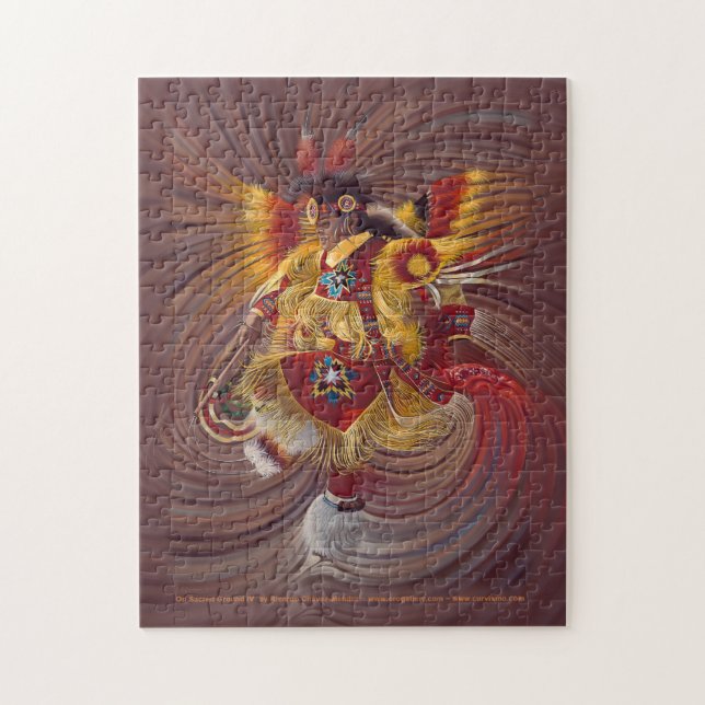 Sur le puzzle au sol sacré de la série IV (Vertical)