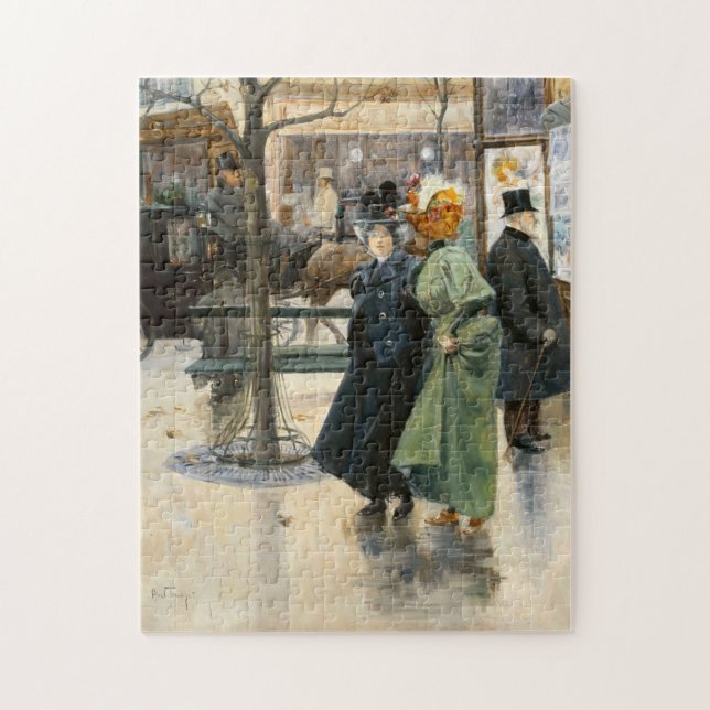 Sur les Boulevards | Louis Abel-Truchet Jigsaw Puzzle (Vertical)