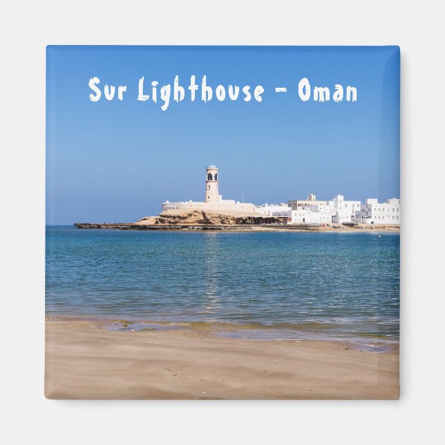 Sur Lighthouse - Sur, Oman Magnet (Front)