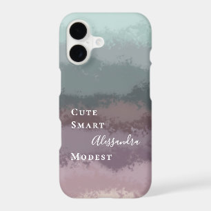 Sur mesure drôle sarcelle violet ombré aquarelle r