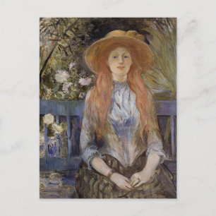 Sur un banc par Berthe Morisot Carte postale