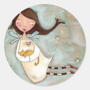 Sur une aile et un sac - Stickers Angel